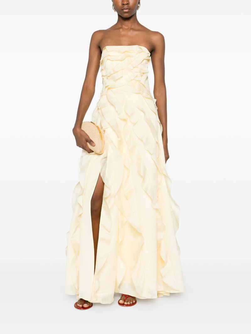 Aje. Allairie ruffled gown outlook