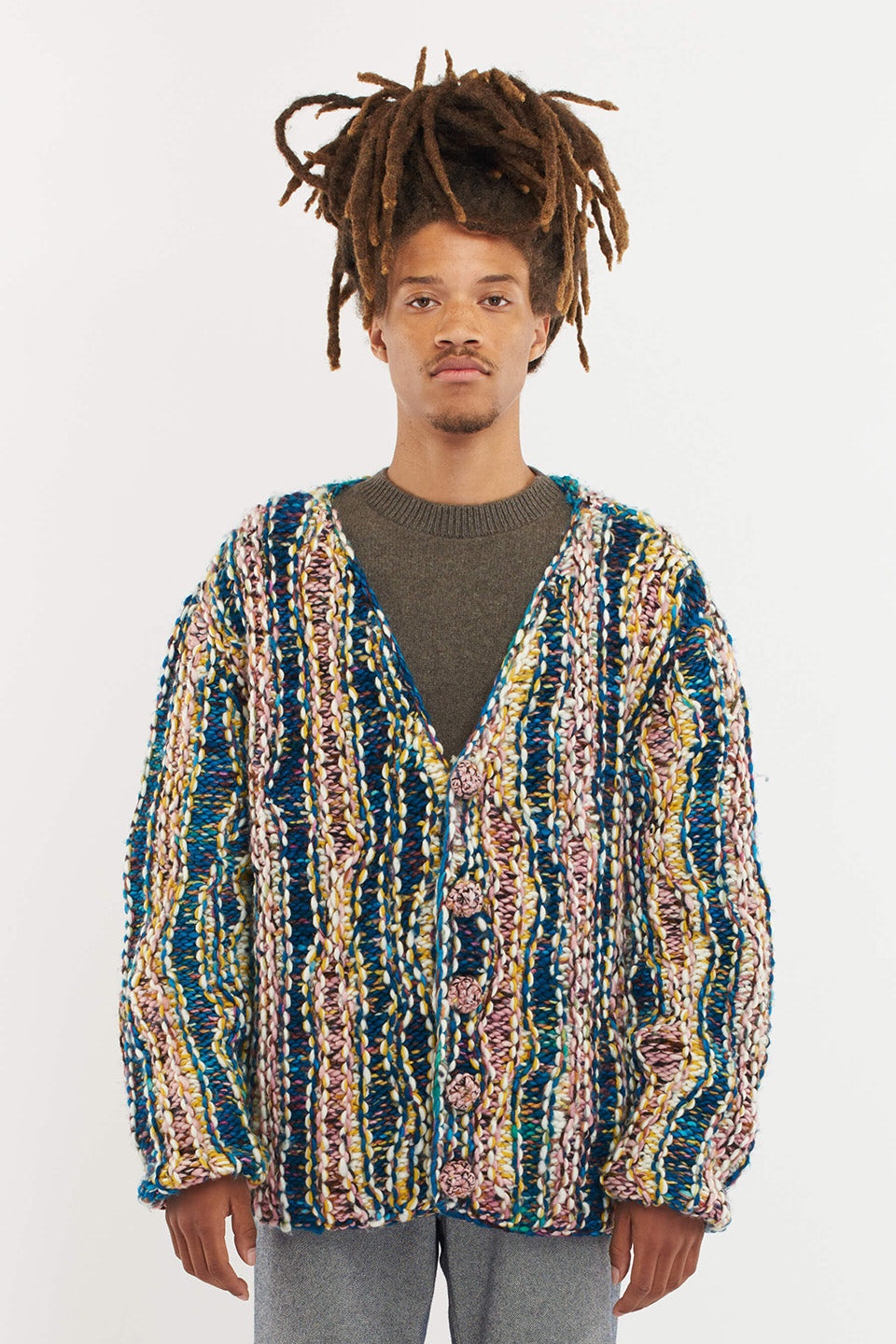 DISHEVELED KNIT CARDIGAN - 5