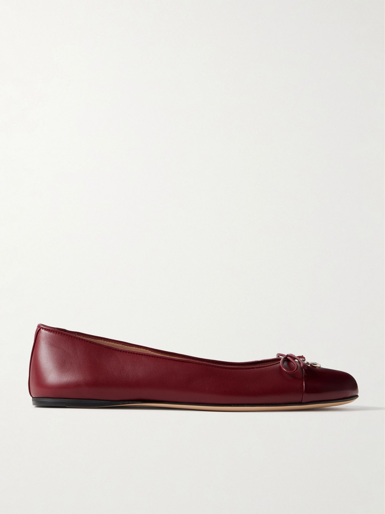 New Marmont GG leather ballet flats Red - 1
