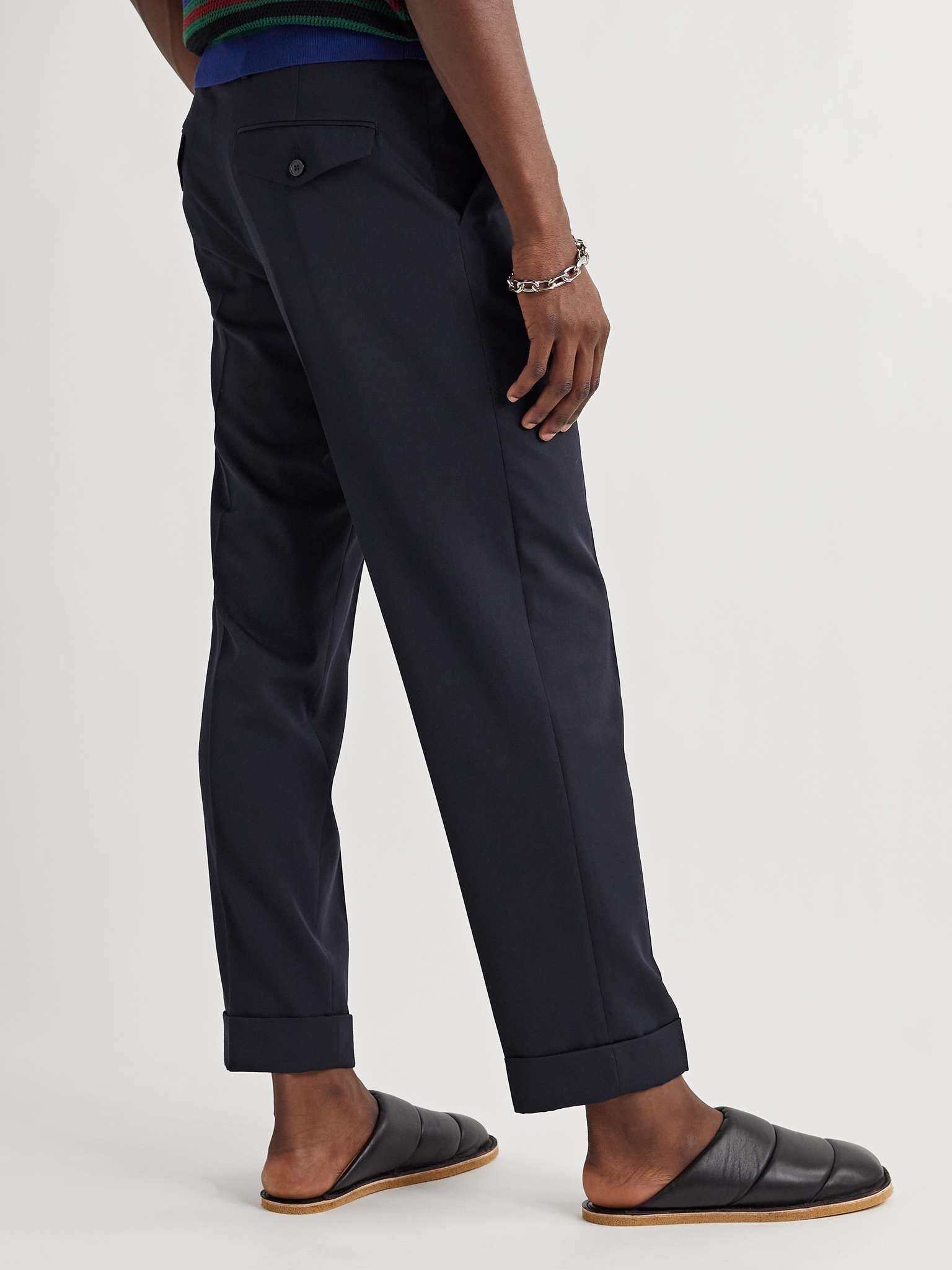 Cropped Wool Trousers - 4