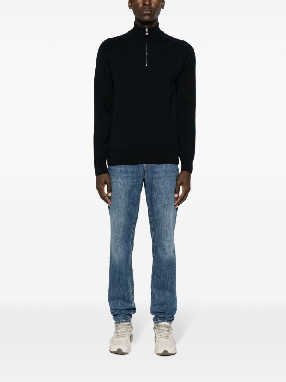 Lennard zip-up merino-wool jumper - 2