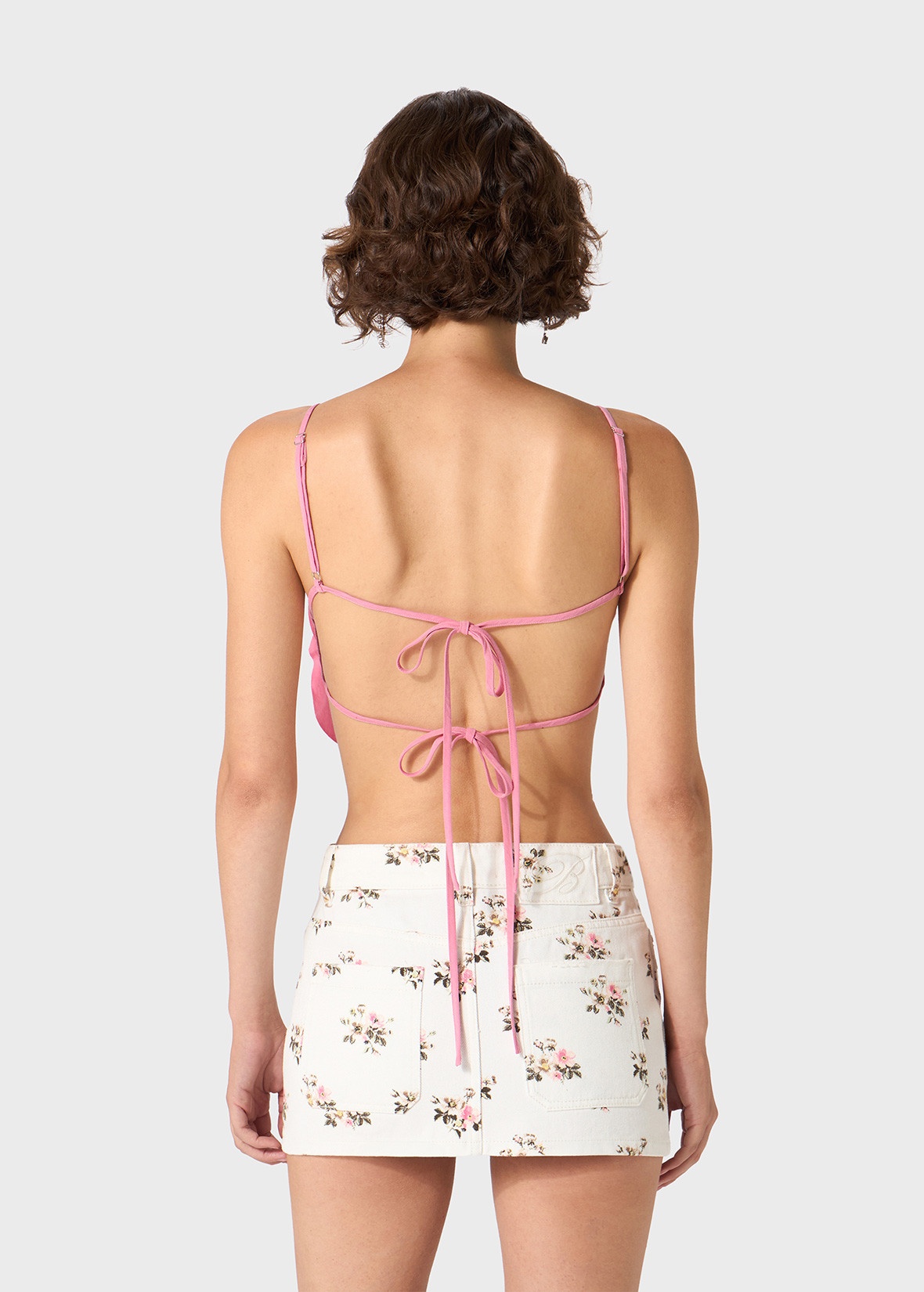 ROSE-EFFECT TOP IN GABARDINE - 4