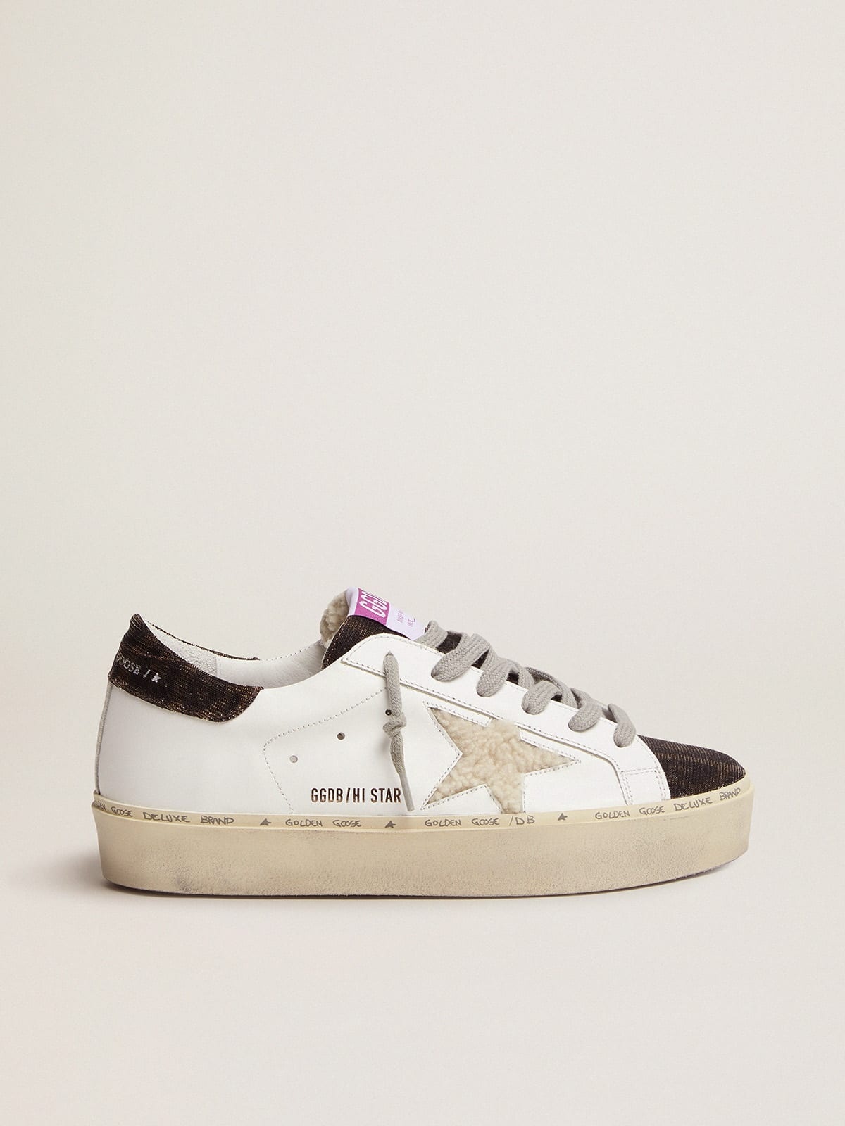 Hi Star sneakers with shearling star and leopard-print tongue - 1