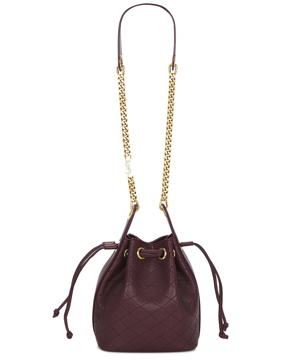 Small Cassandre Quilted Bucket Bag - 1