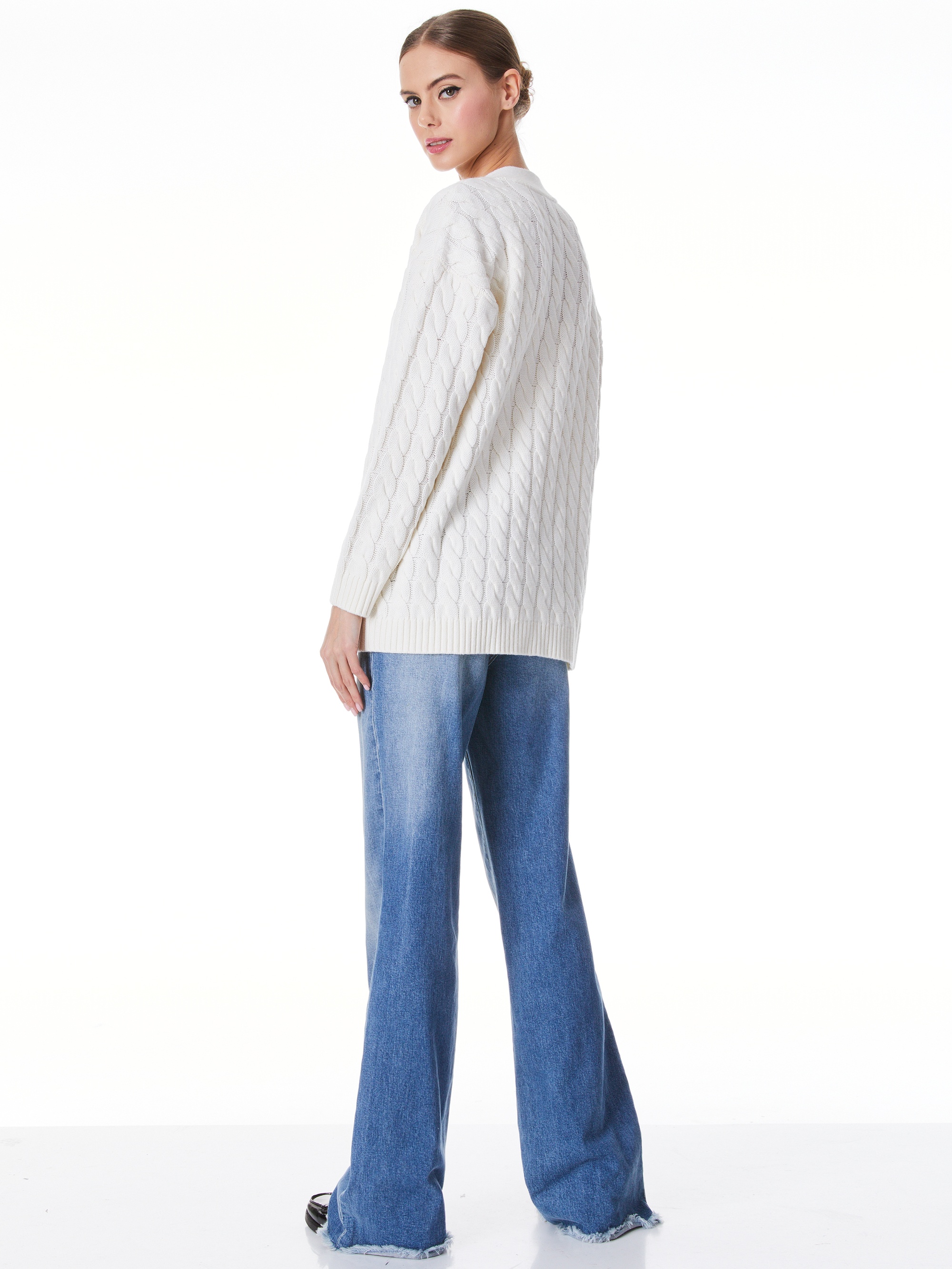 BRADFORD CABLE KNIT GRANDPA CRDIGAN - 3