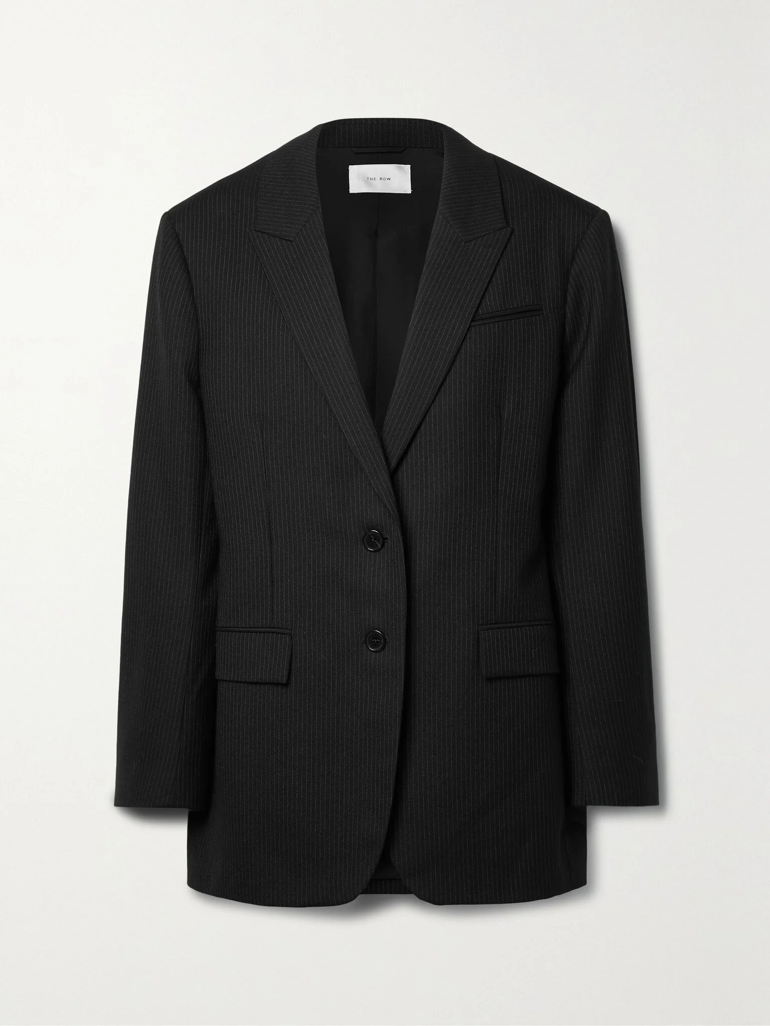Laudonia pinstriped wool blazer Black - 1