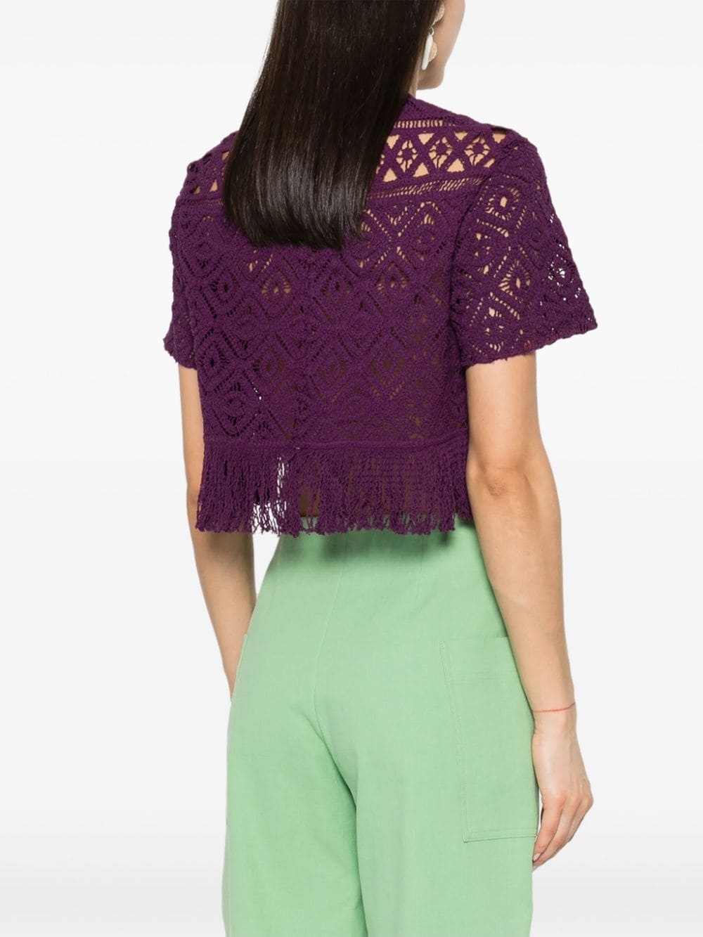 Lacey La Scala fringed top - 4