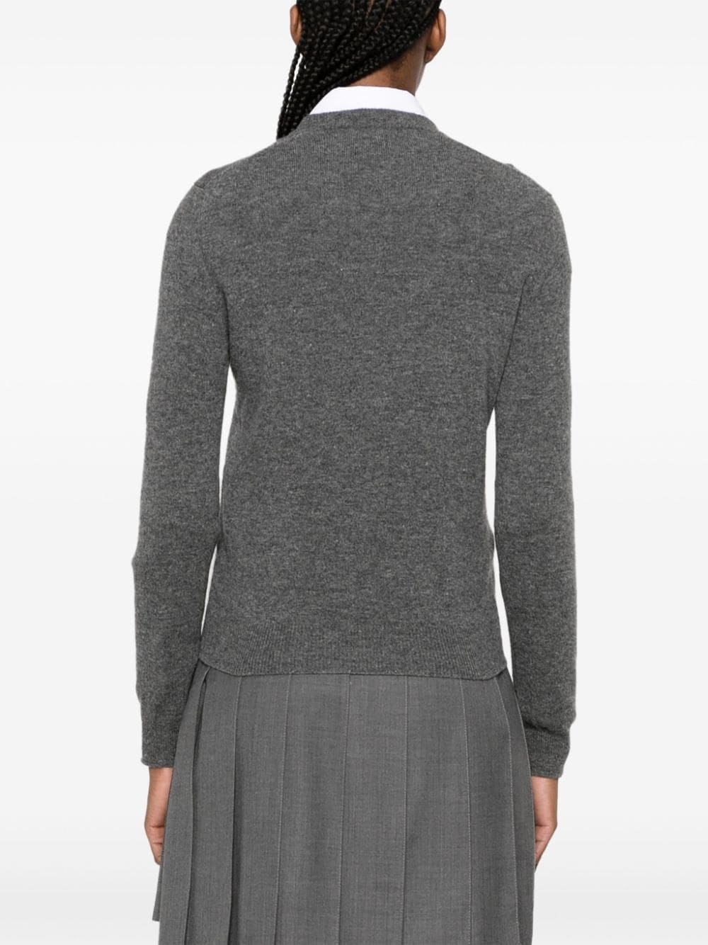 heart embellished cardigan - 4