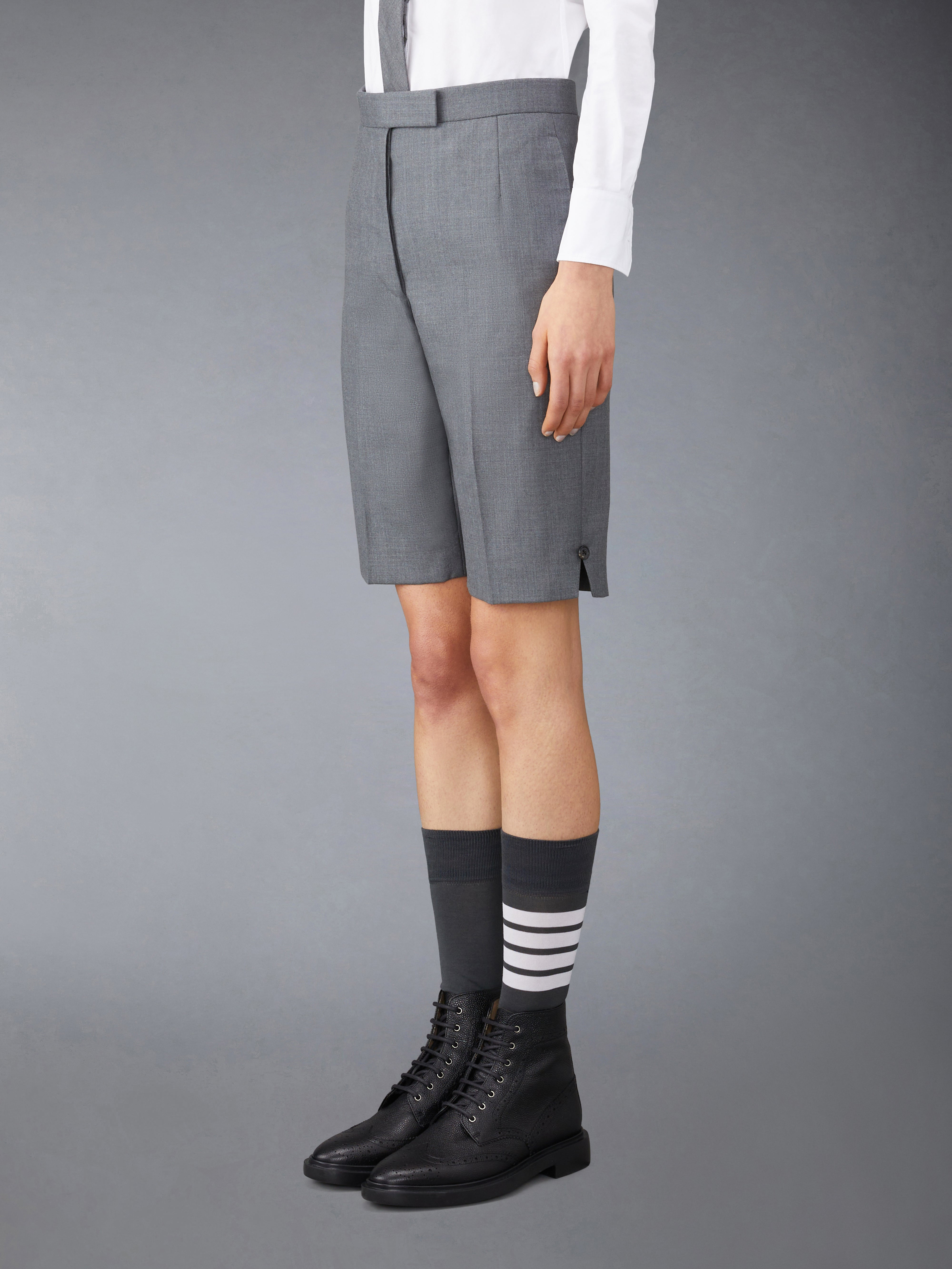 tailored high-waist shorts - 3