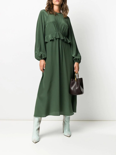 Zimmermann silk flounce midi dress outlook