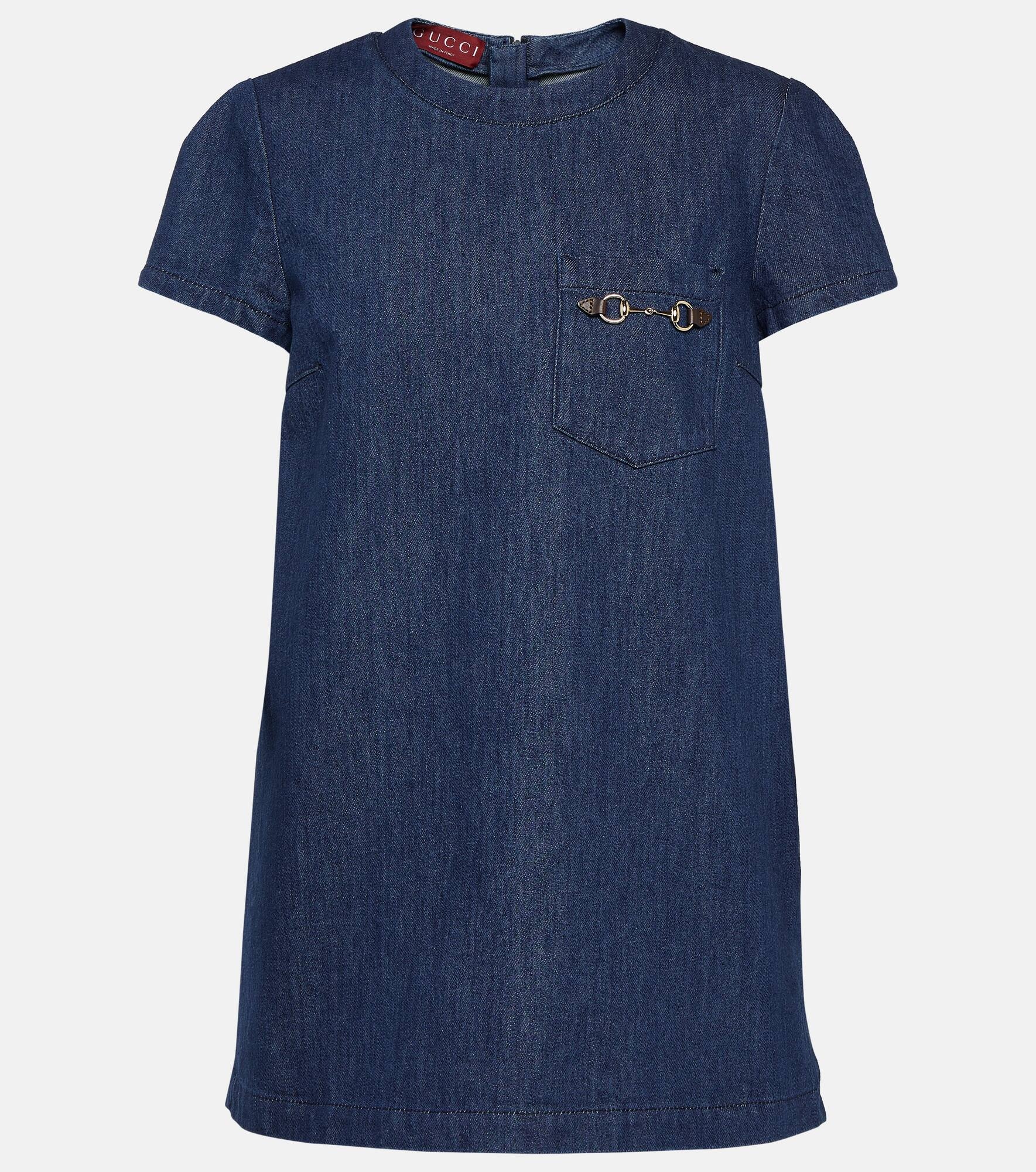Horsebit denim minidress - 1