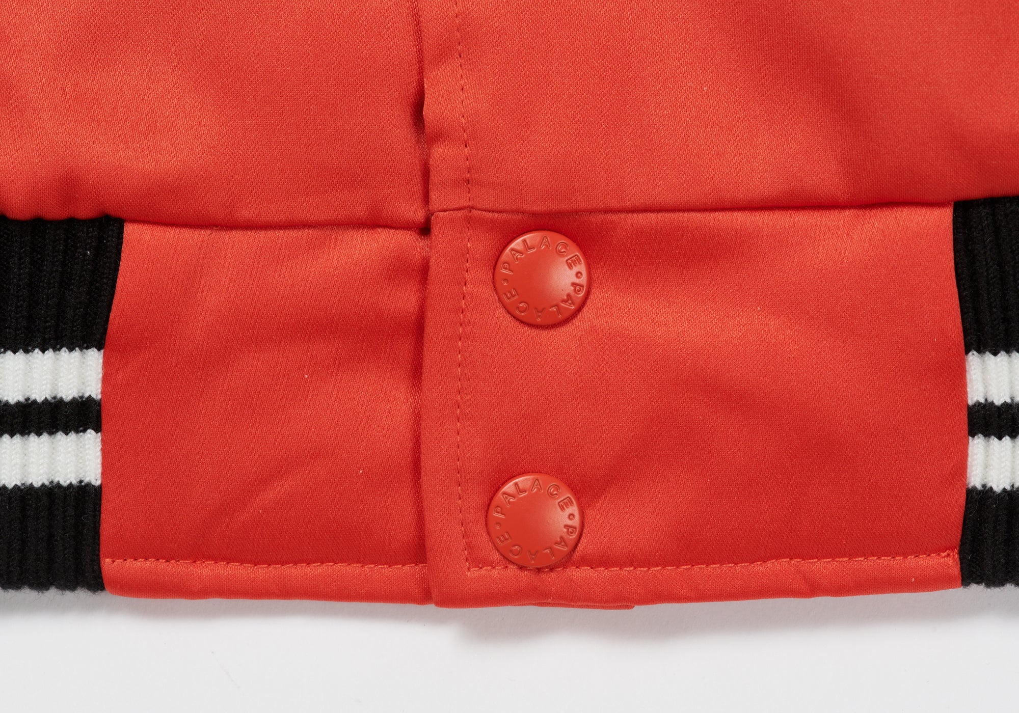 SATIN VARSITY JACKET ORANGE - 9