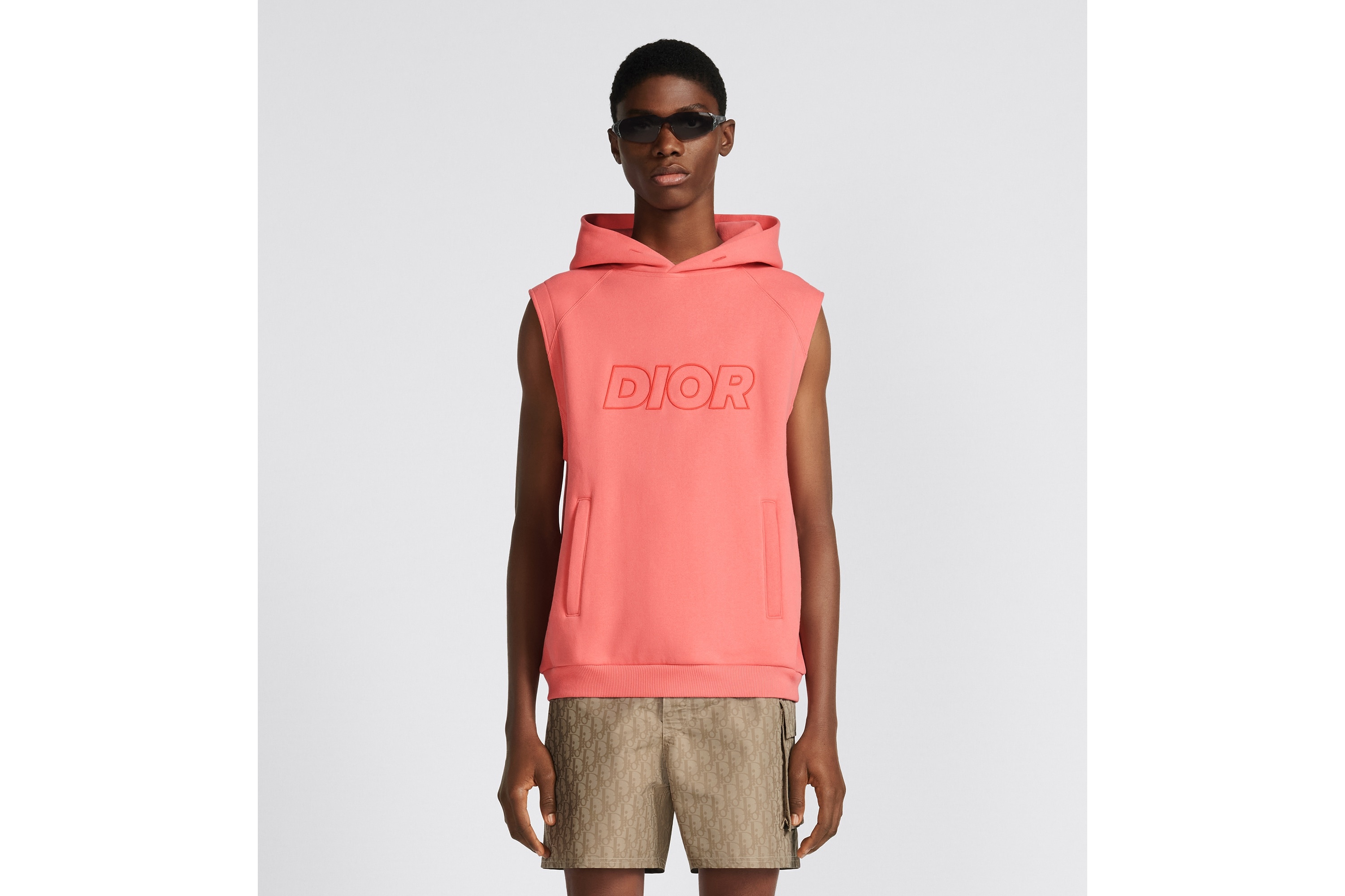 Oversized Sleeveless Hooded Sweatshirt - 4