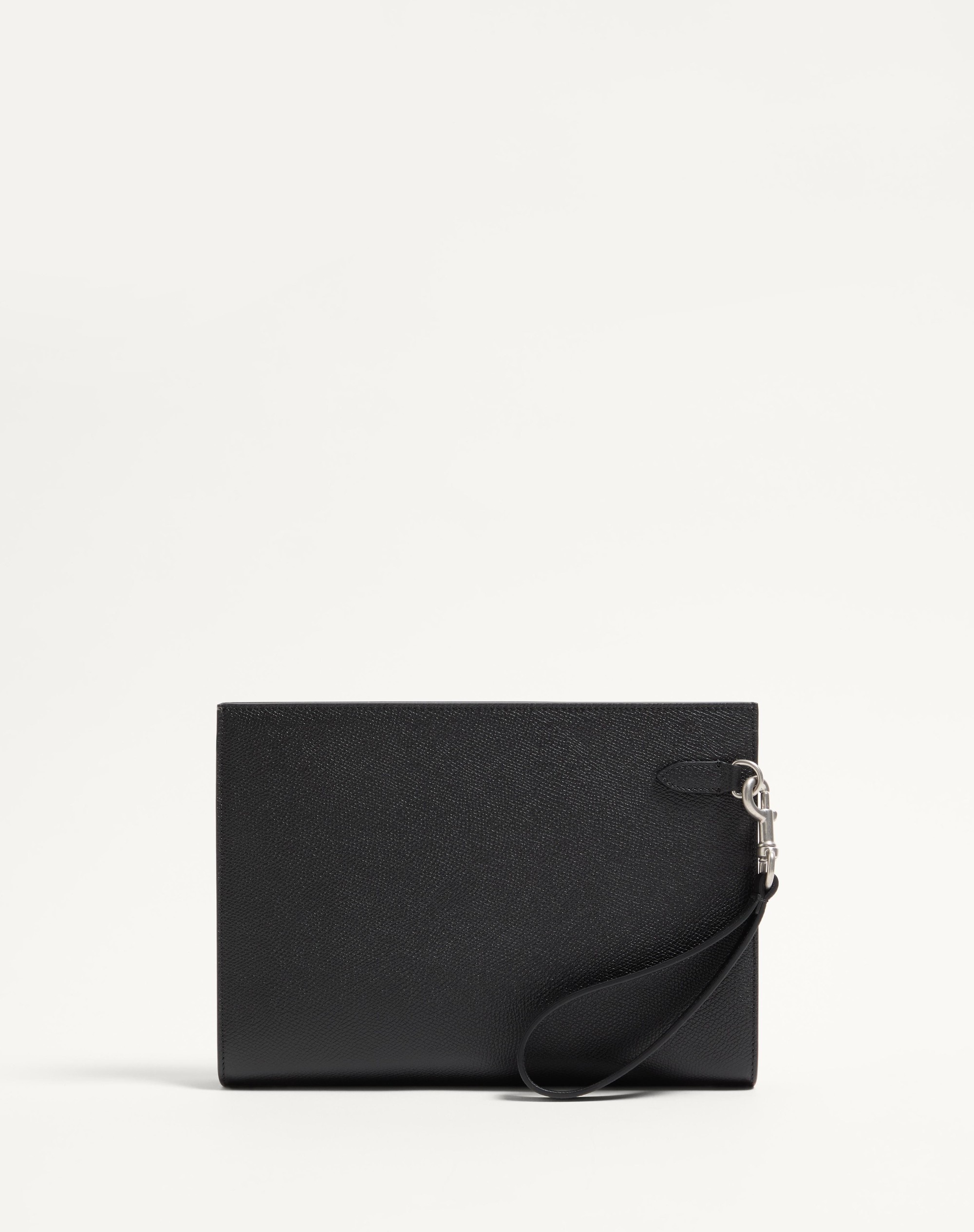 VALENTINO GARAVANI VLOGO SIGNATURE GRAINY CALFSKIN POUCH - 4
