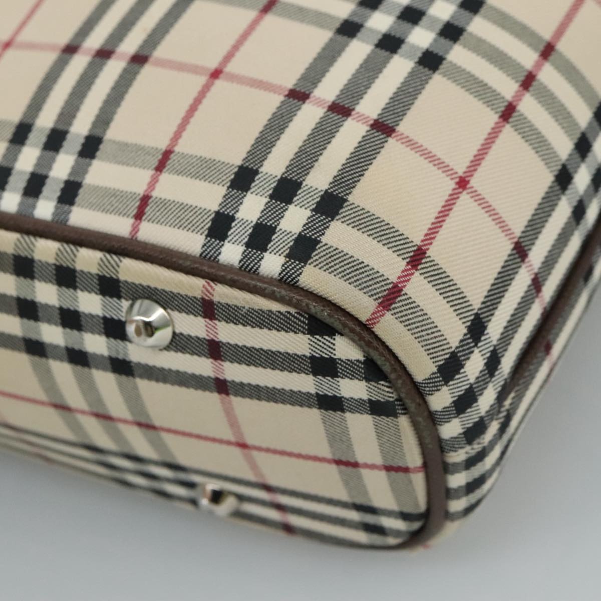 Burberry Nova Check Hand Bag Canvas Beige - 15