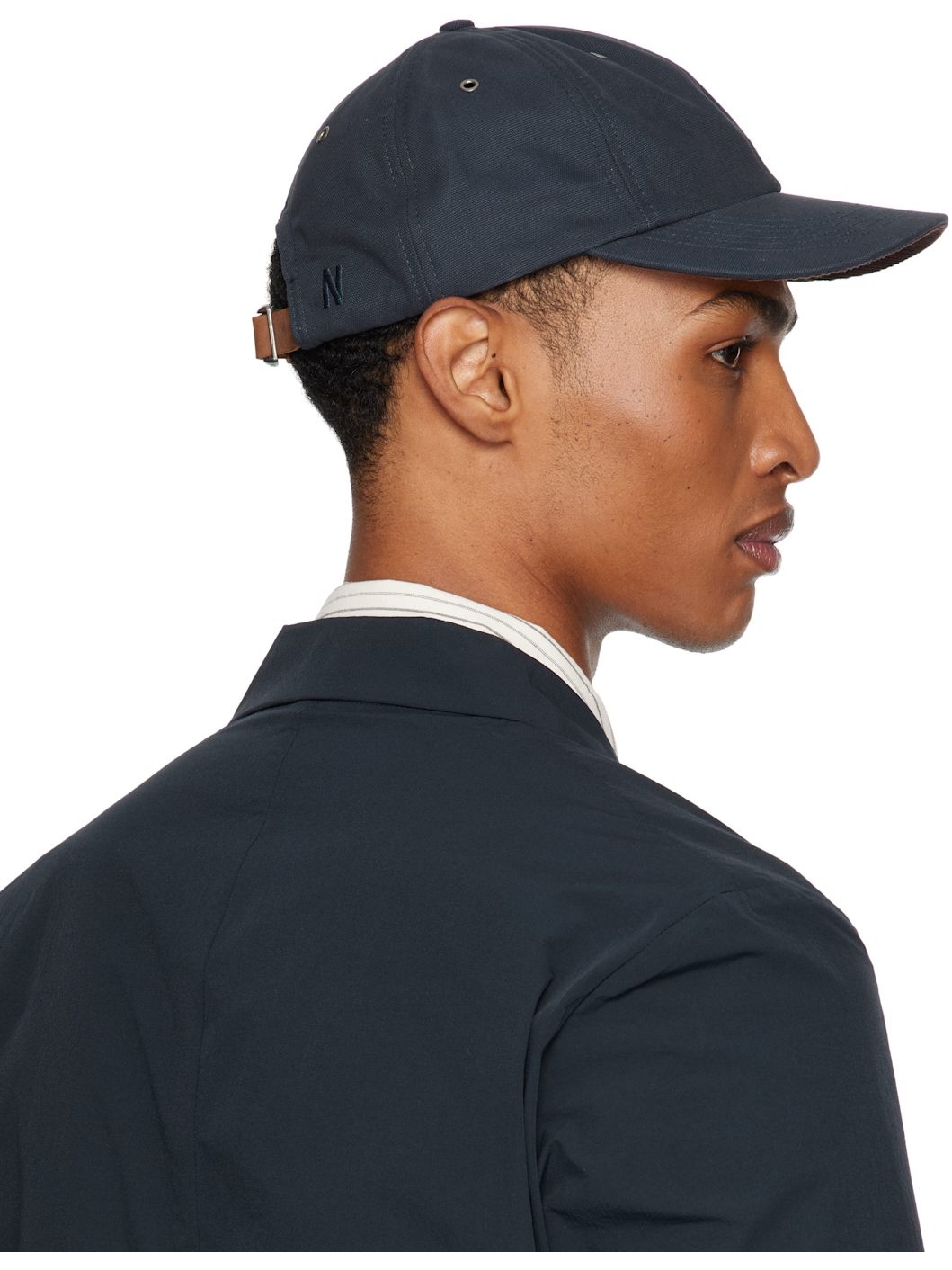 Navy Canvas 6-Panel Cap - 3