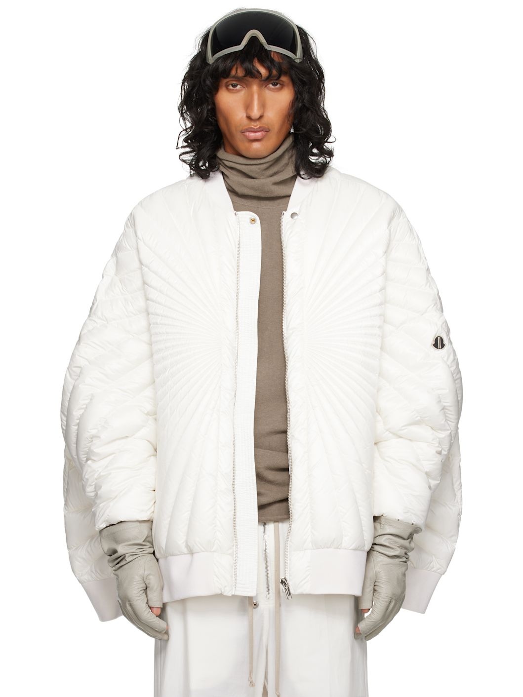 Moncler + Rick Owens Off-White Radiance Peter Bomber Jacket - 1
