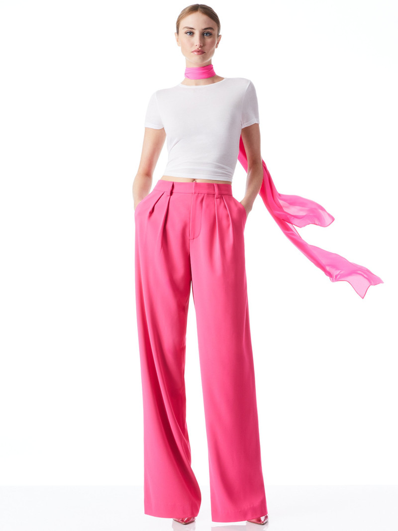 Alice + Olivia POMPEY HIGH WAISTED PLEATED PANTS outlook
