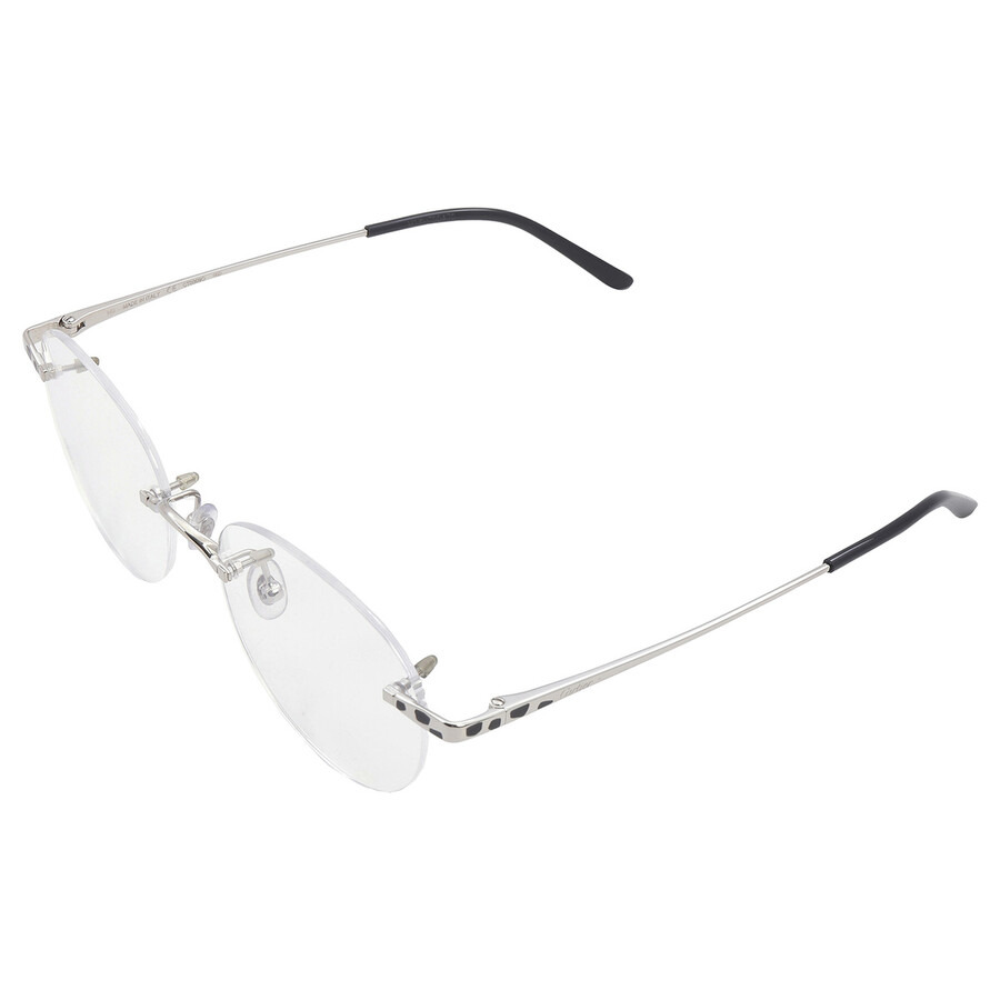 Cartier Demo Round Ladies Eyeglasses CT0309O 002 52 - 5