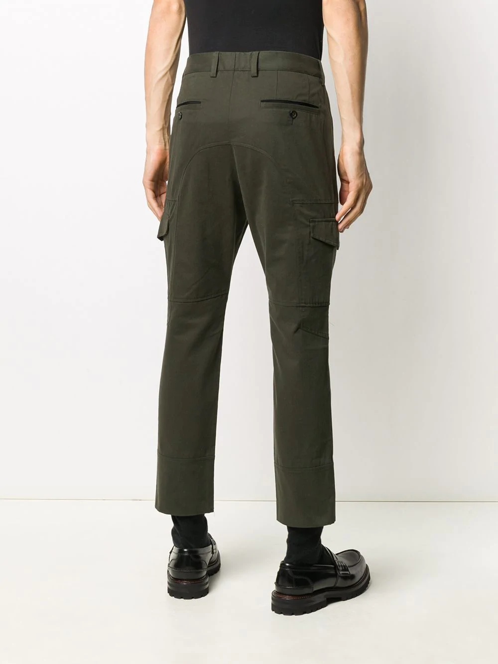 cropped cargo trousers - 4