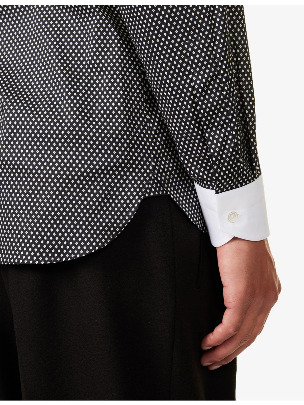Classic Printed Long-Sleeve Cotton Shirt - 5