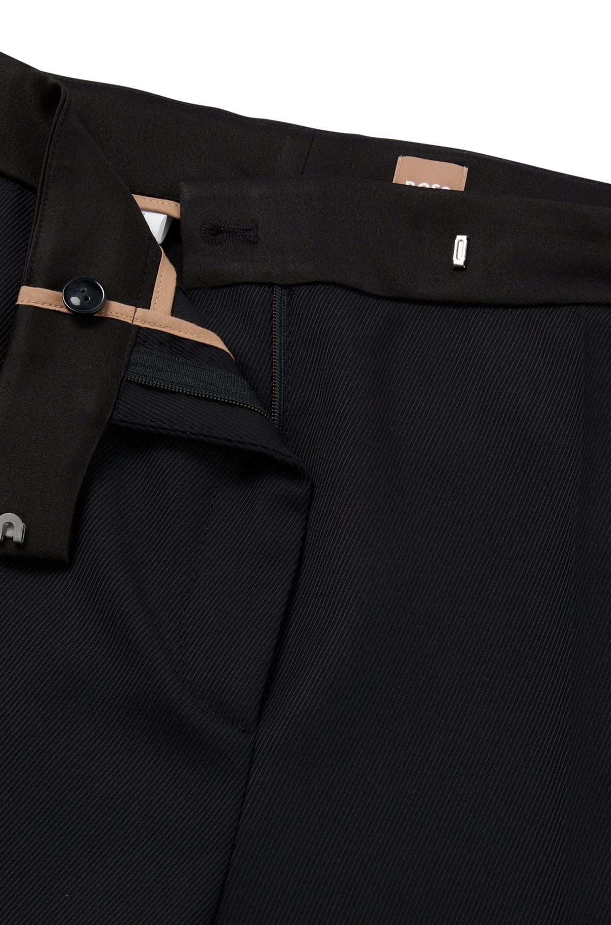 REGULAR-FIT TUXEDO PANTS IN WOOL-BLEND TWILL - 6