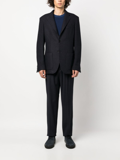 Etro long-sleeves buttoned blazer outlook