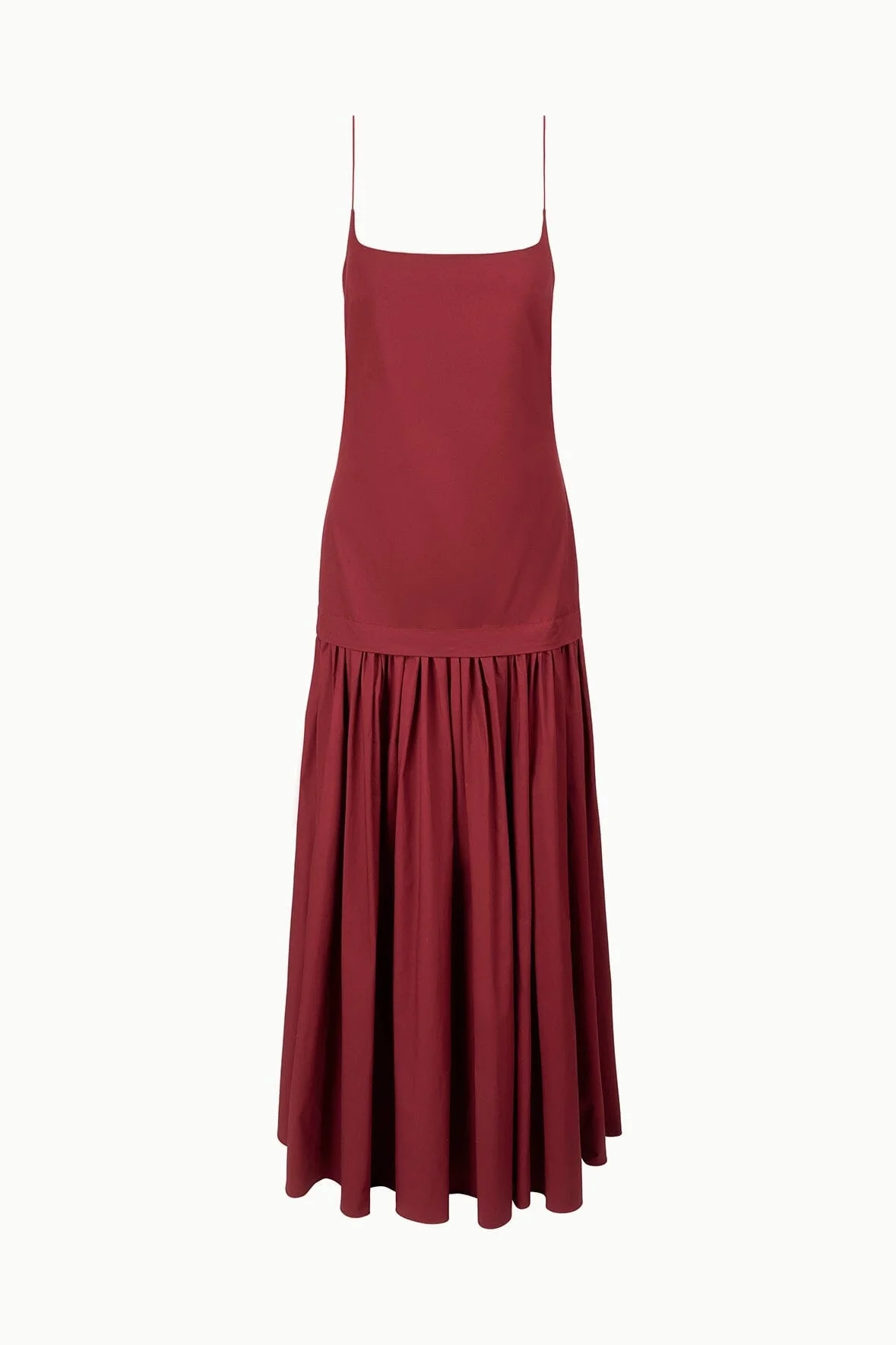 STAUD ARI DRESS SANGRIA - 1