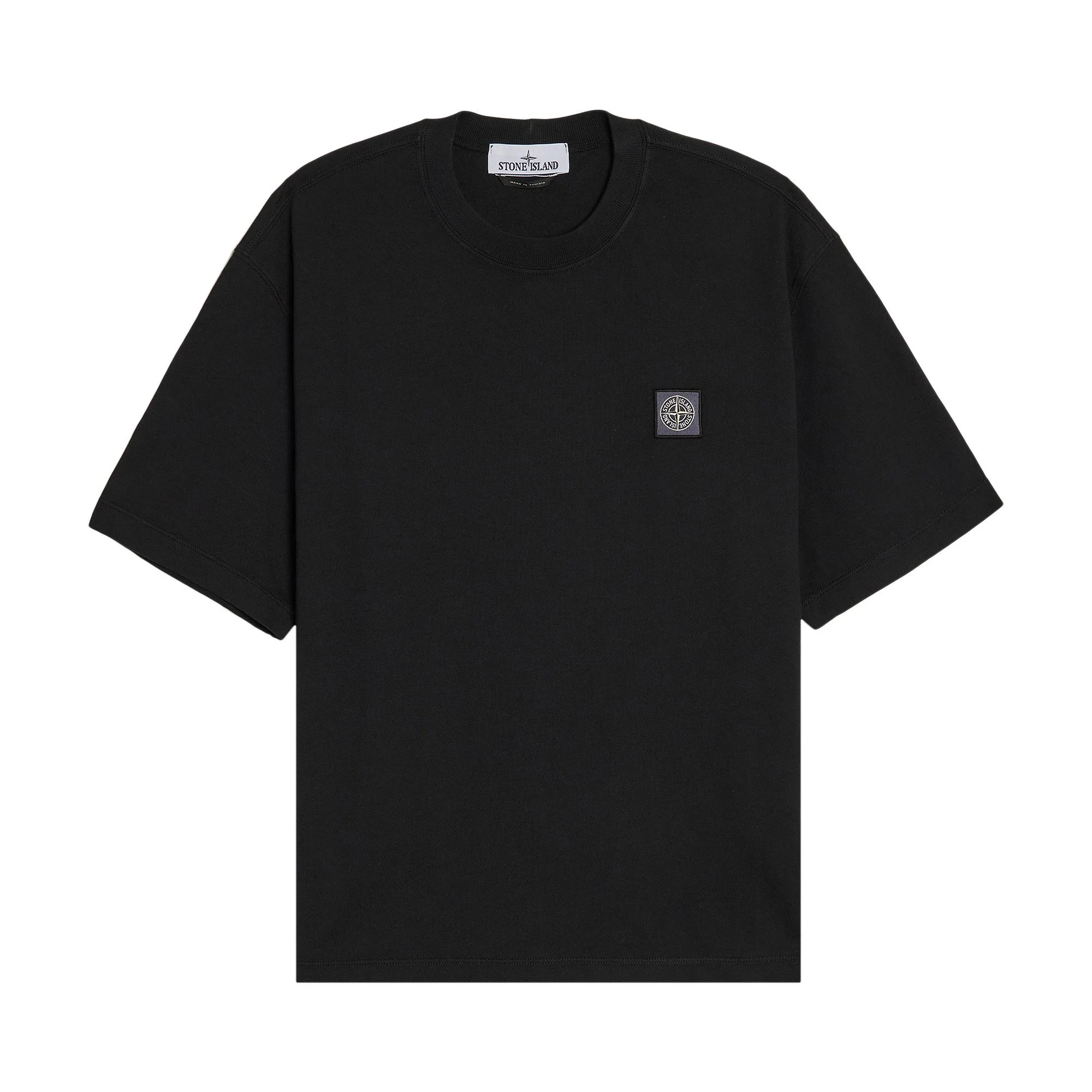 Stone Island Combed Organic Cotton T-Shirt 'Black' - 1