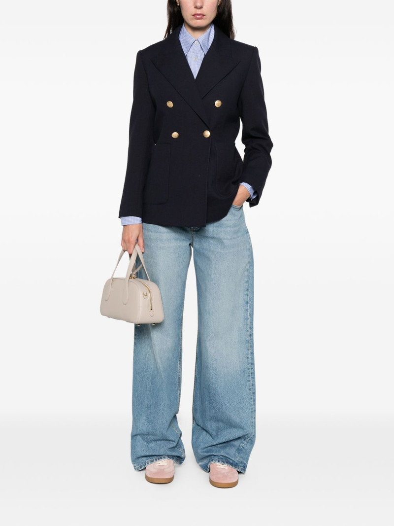 Sandro double-breasted button blazer outlook