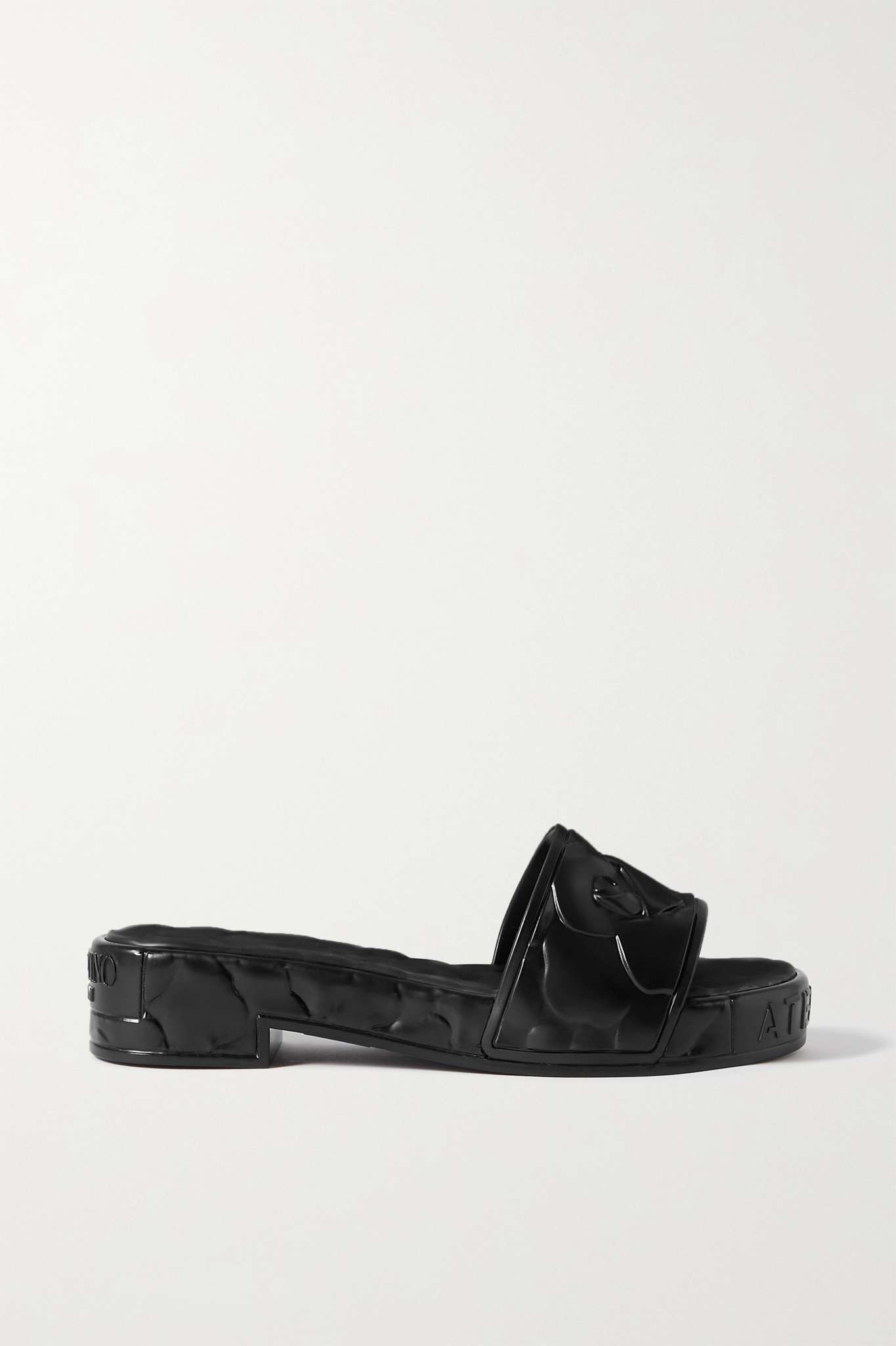 Valentino Garavani Atelier 25 debossed rubber slides - 1