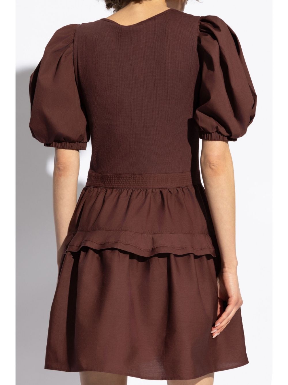 Tilda puff-sleeve cotton dress - 4