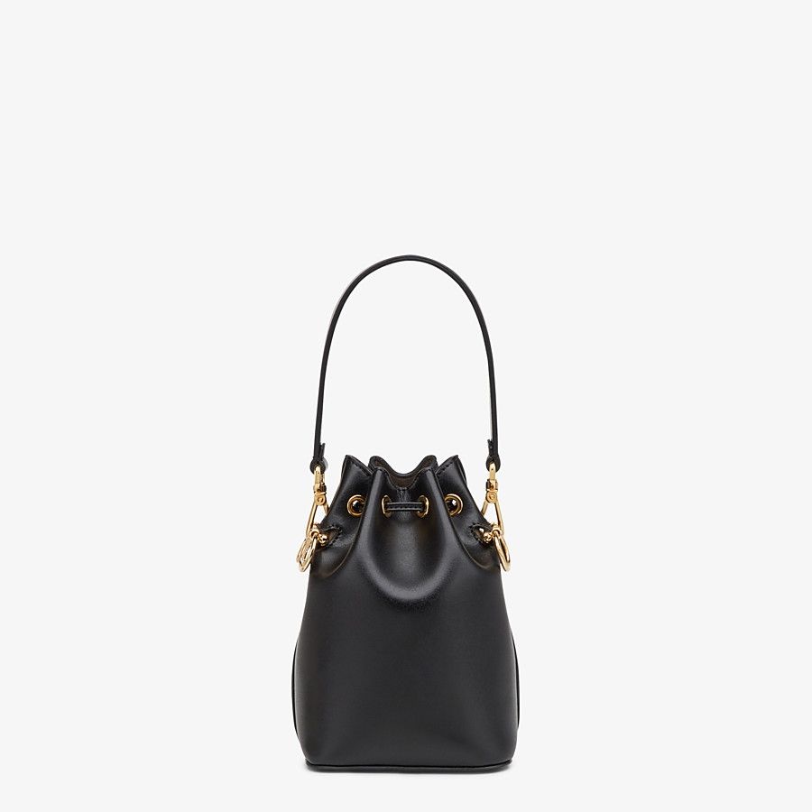 Black leather mini-bag - 3