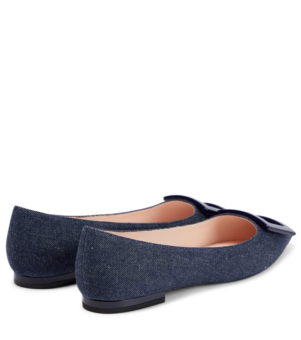 Gommettine Ball denim ballet flats - 3