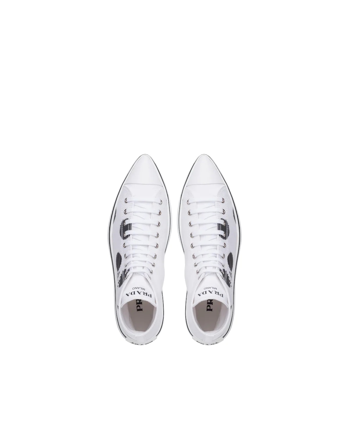 Printed cotton gabardine sneakers - 4