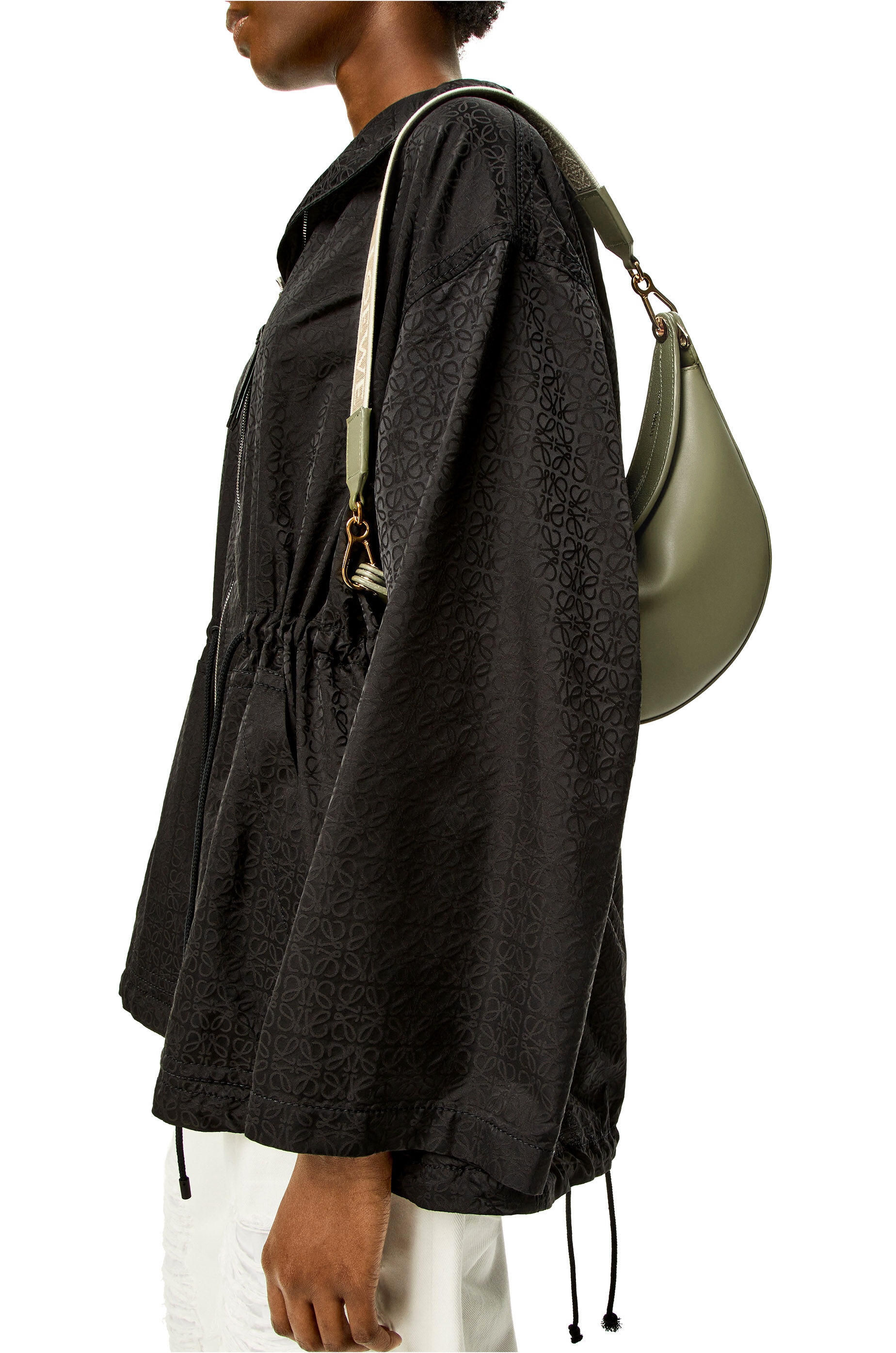 Small LOEWE Luna bag in satin calfskin and jacquard - 2