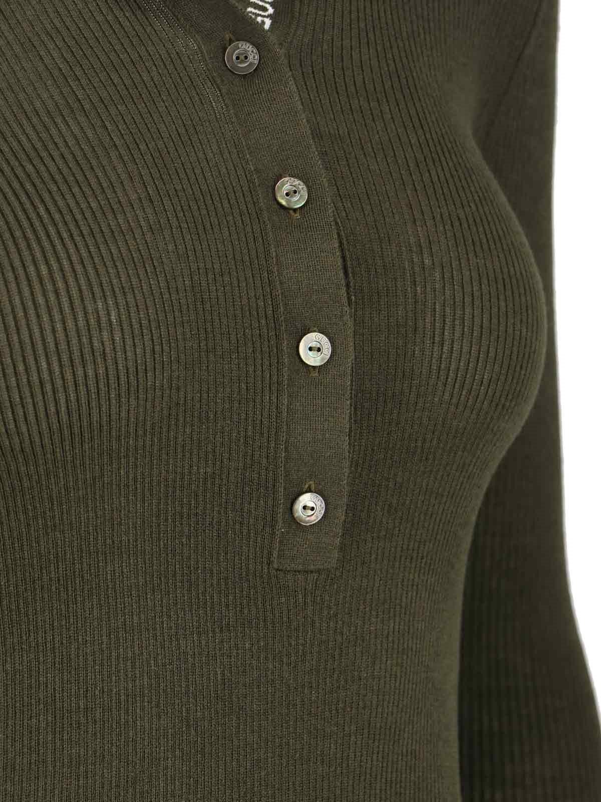 "WEB" KNIT POLO SHIRT - 4