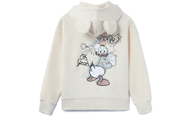 (WMNS) Li-Ning x Disney Graphic Hoodie 'Beige' AWDR690-7 - 2