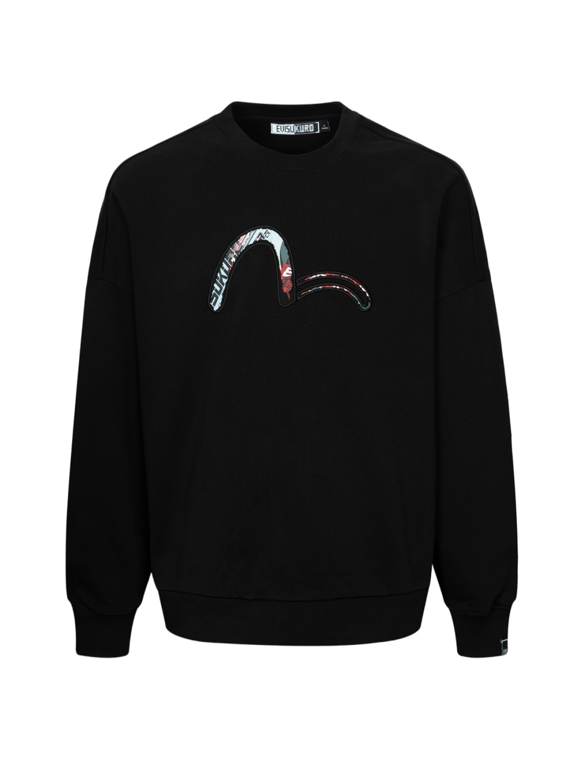 Faux Torn Pattern Oversized Sweatshirts - 12