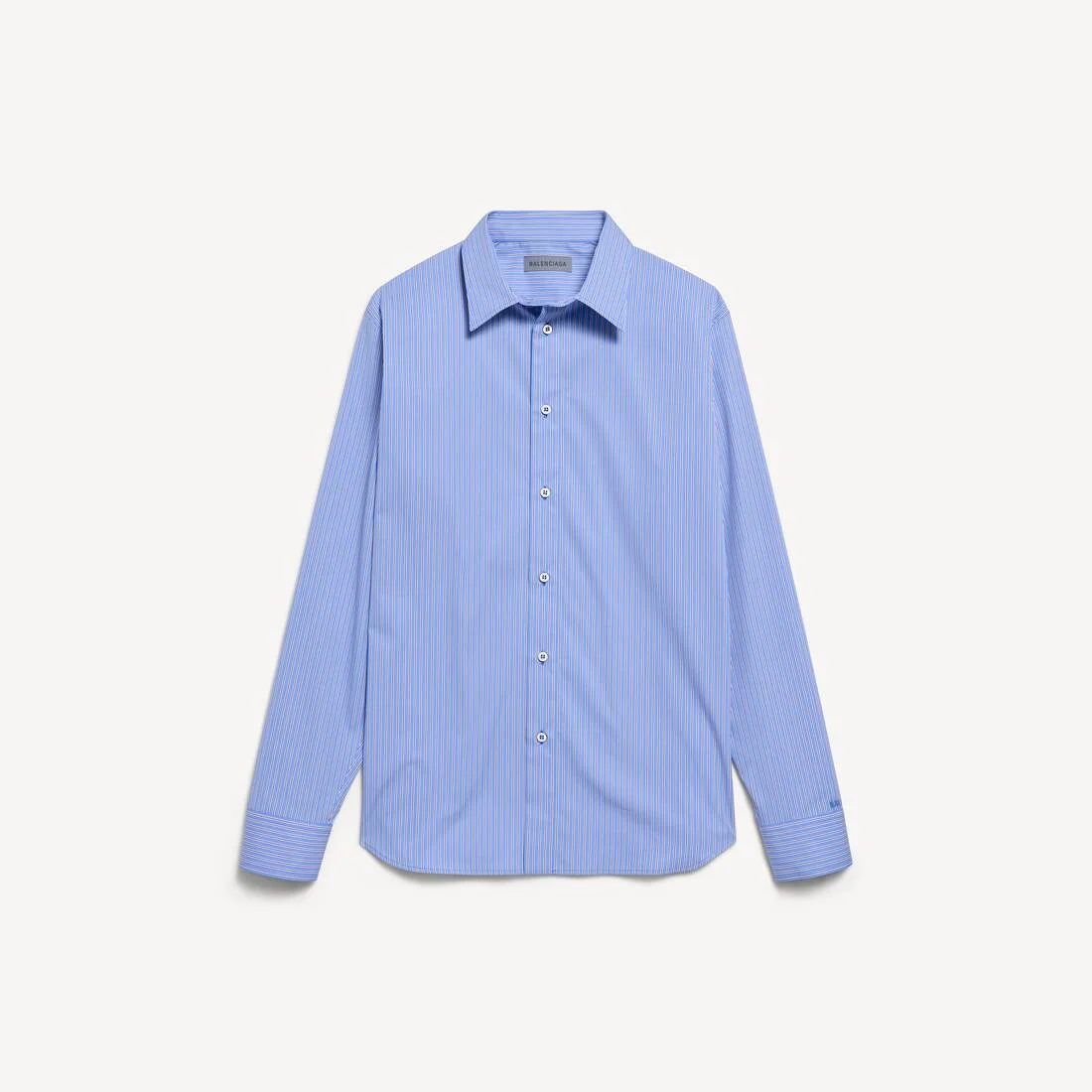 Women's Striped Poplin Shirt in Blue/navy - 1