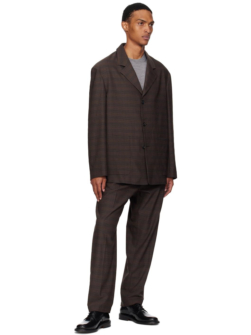 Brown Relaxed-Fit Trousers - 4