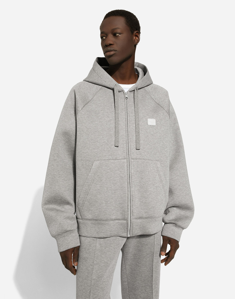 Zip-up hoodie with tag 4