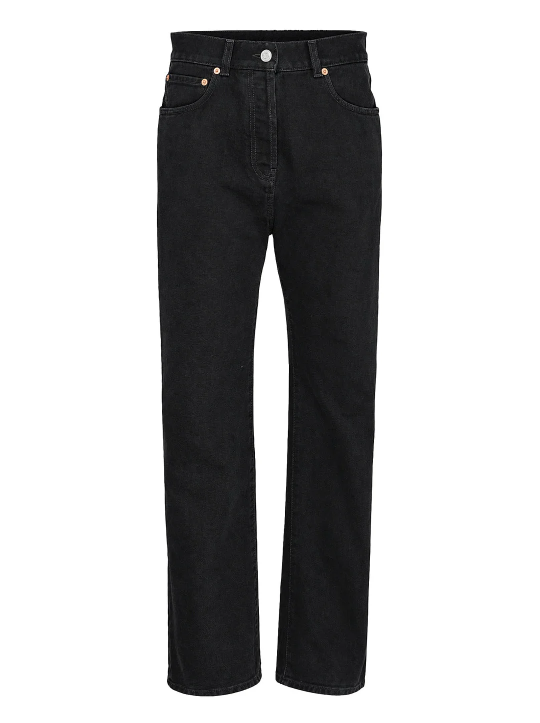 Straight Fit Black Denim Jeans - 1