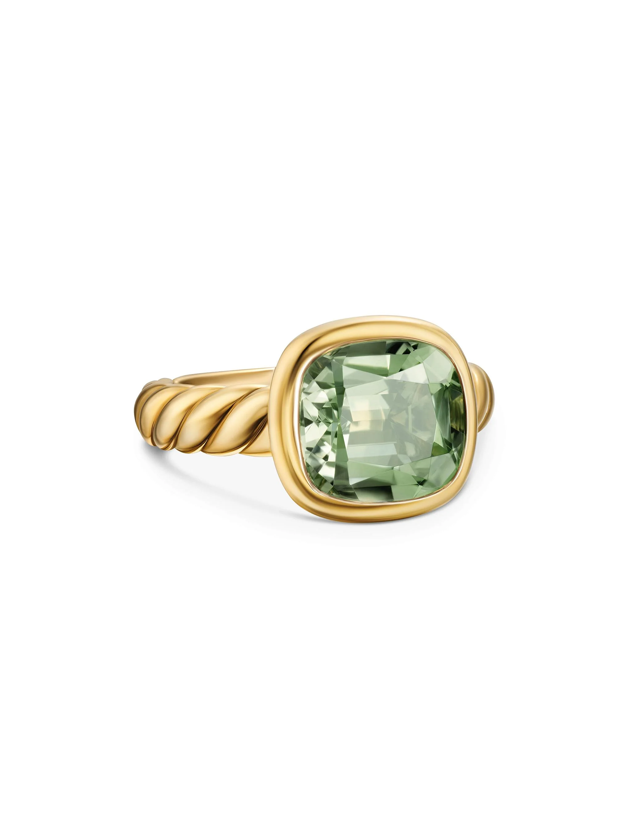 Women's DY Mercer Stone Ring in 18K Yellow Gold - Prasiolite - 1