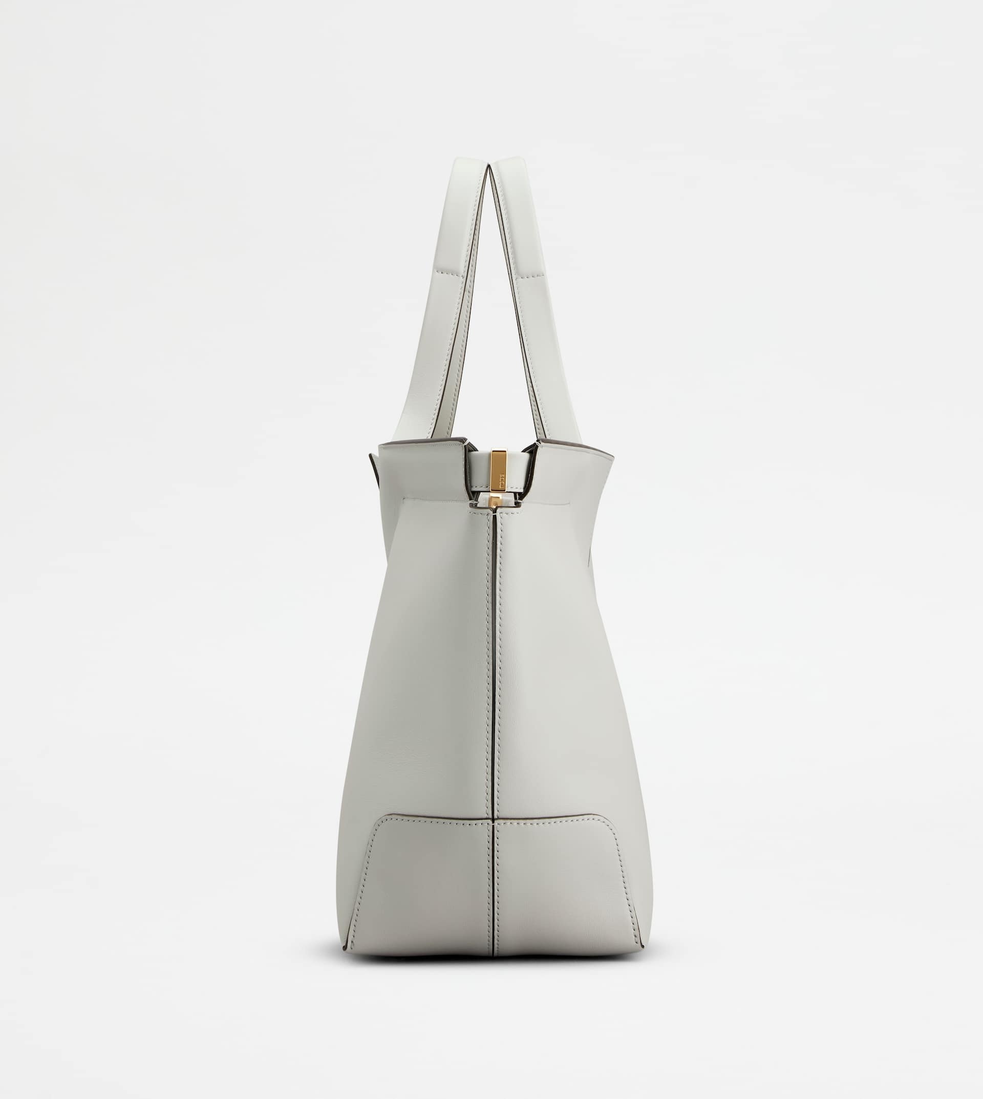 TOD'S DI BAG FOLIO IN LEATHER MEDIUM-SMALL - GREY - 2