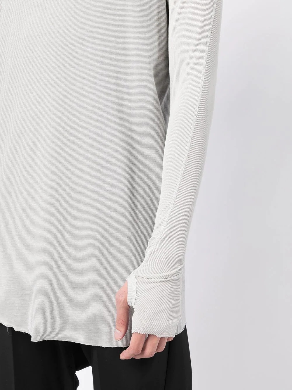 ribbed cotton long-sleeve T-shirt - 4