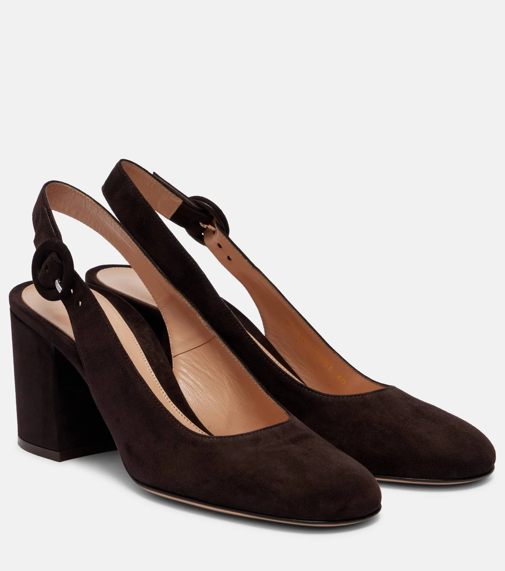 Suede slingback pumps - 1