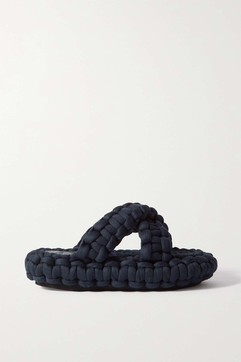 Kamy woven jersey platform slides 1