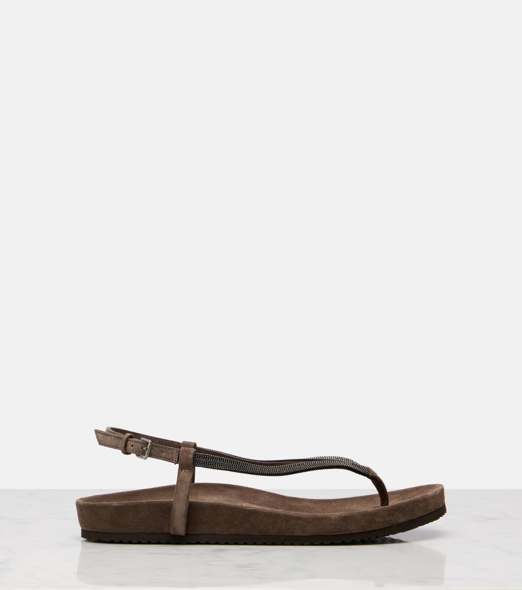Monili suede thong sandals - 4