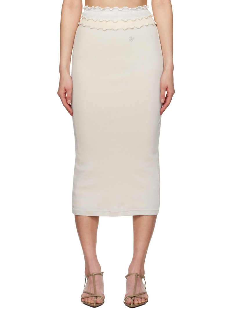 Multicolor Three Layers Midi Skirt 1